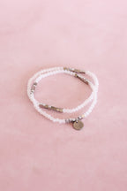 Clara Bracelet Set in White