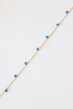 Madison Anklet in Blue by Rose & Clay