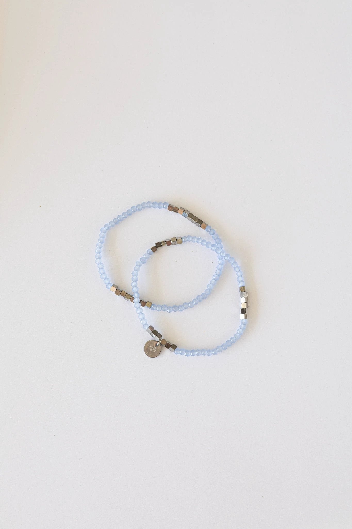 Clara Stretch Bracelet Set in Blue by Rose & Clay