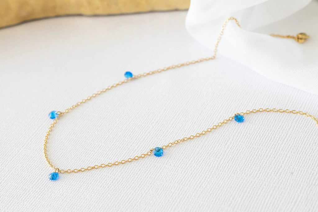 Madison Necklace in Blue by Rose & Clay