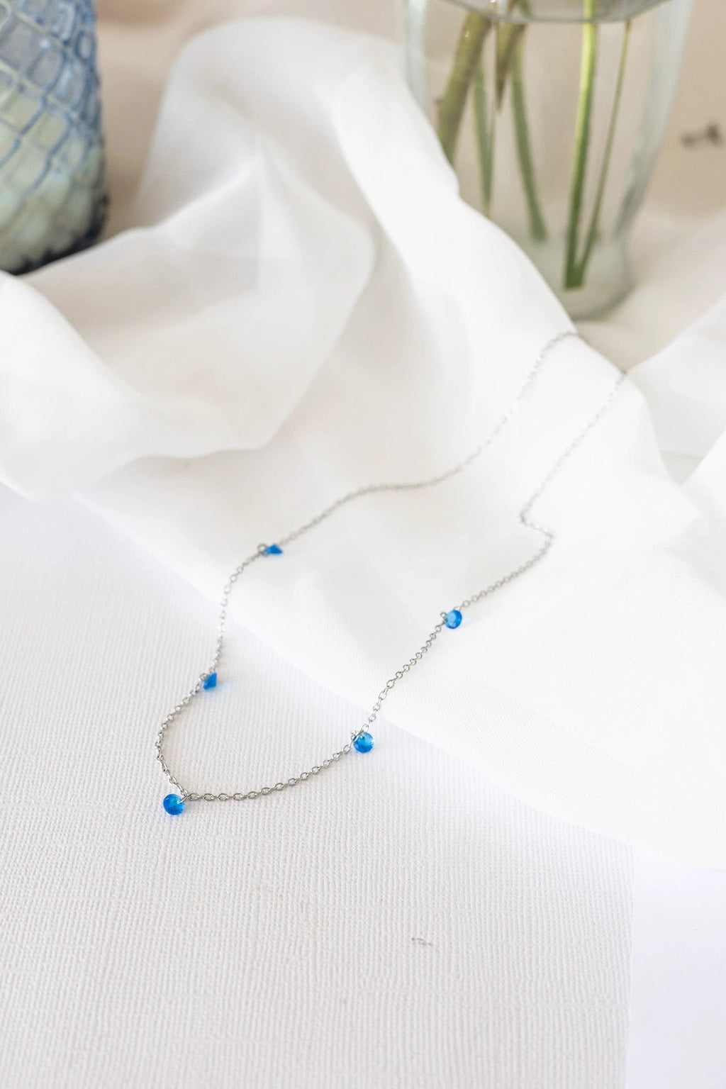 Madison Necklace in Blue by Rose & Clay