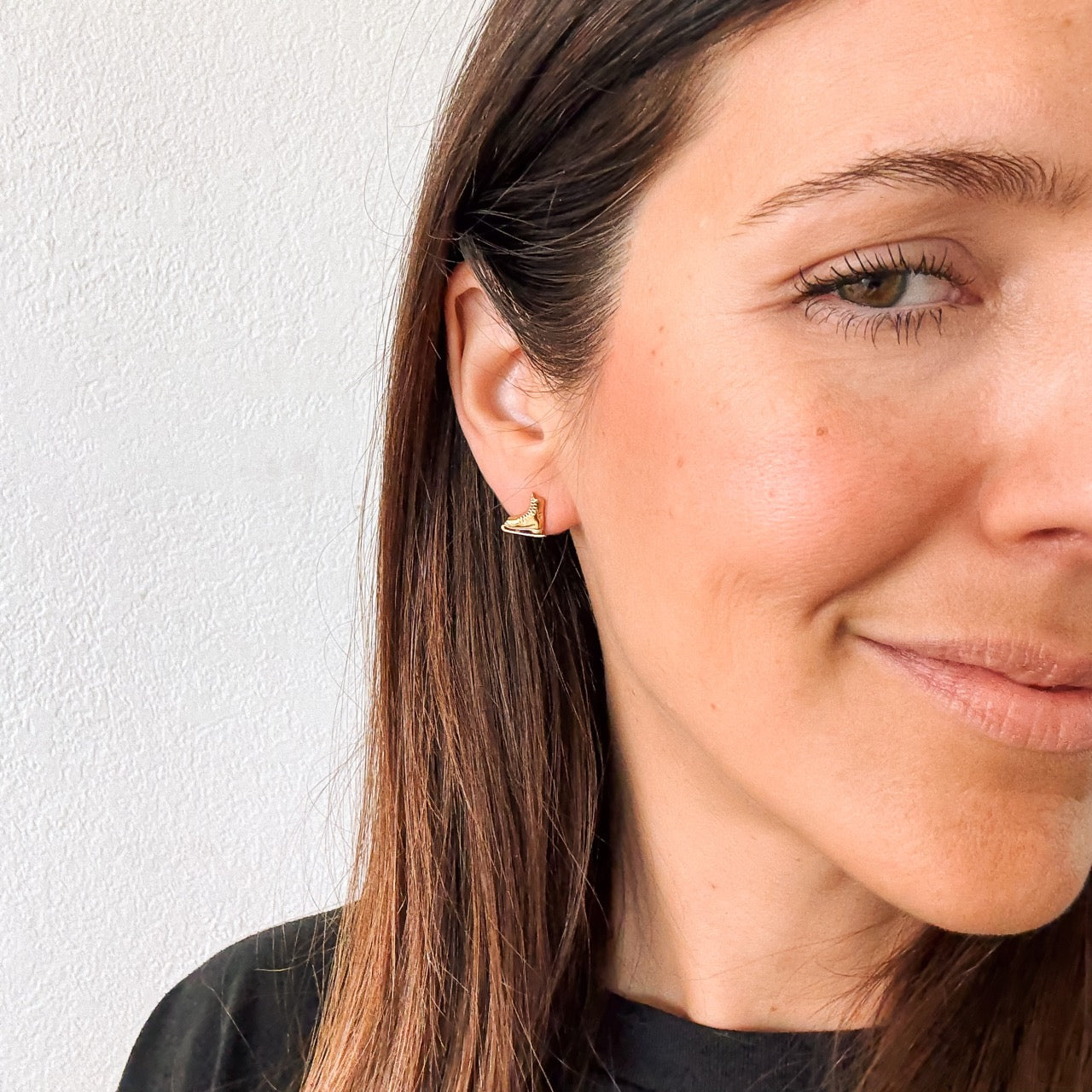Ice Skate Stud Earrings
