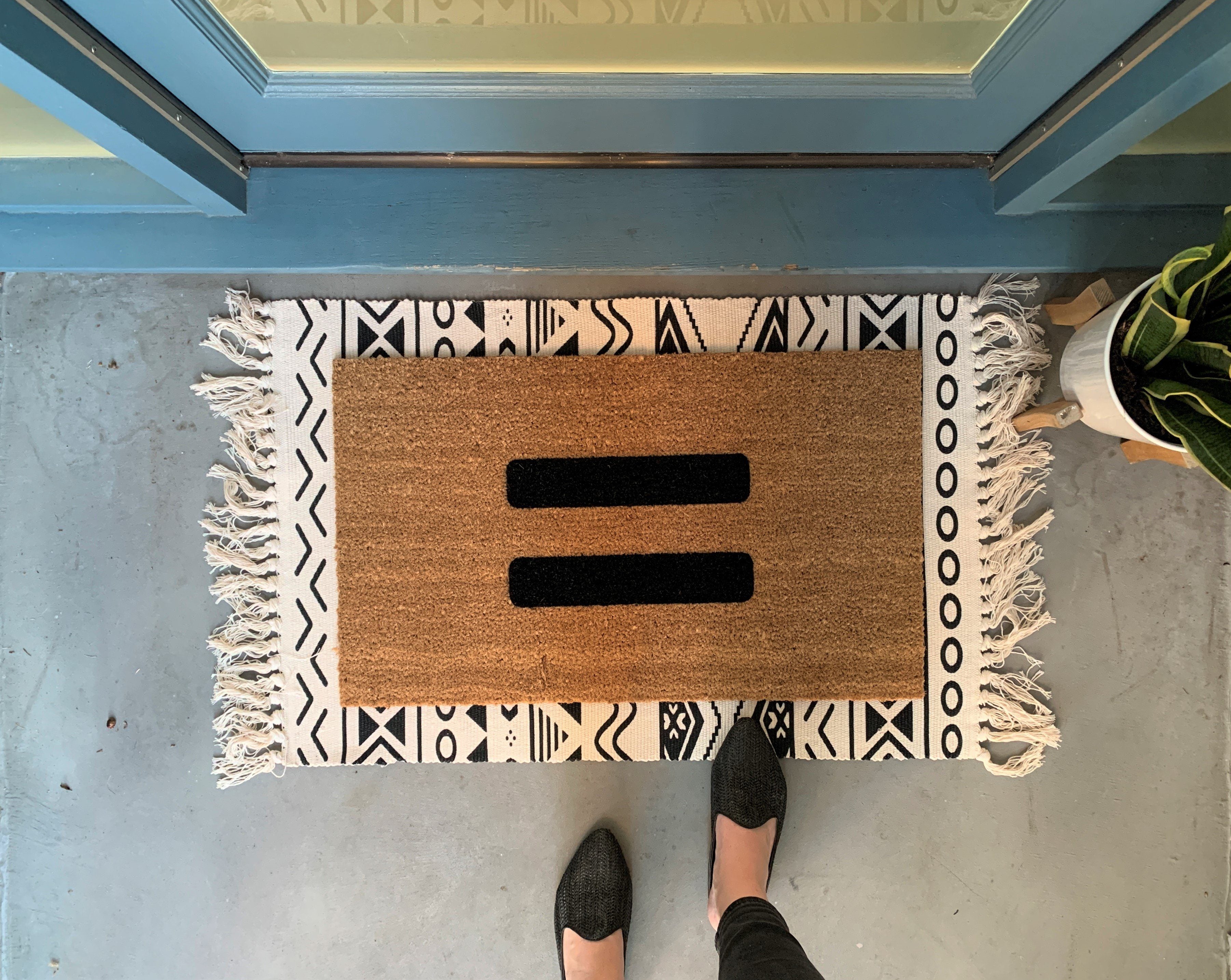 Equality Symbol Outdoor Door Mat