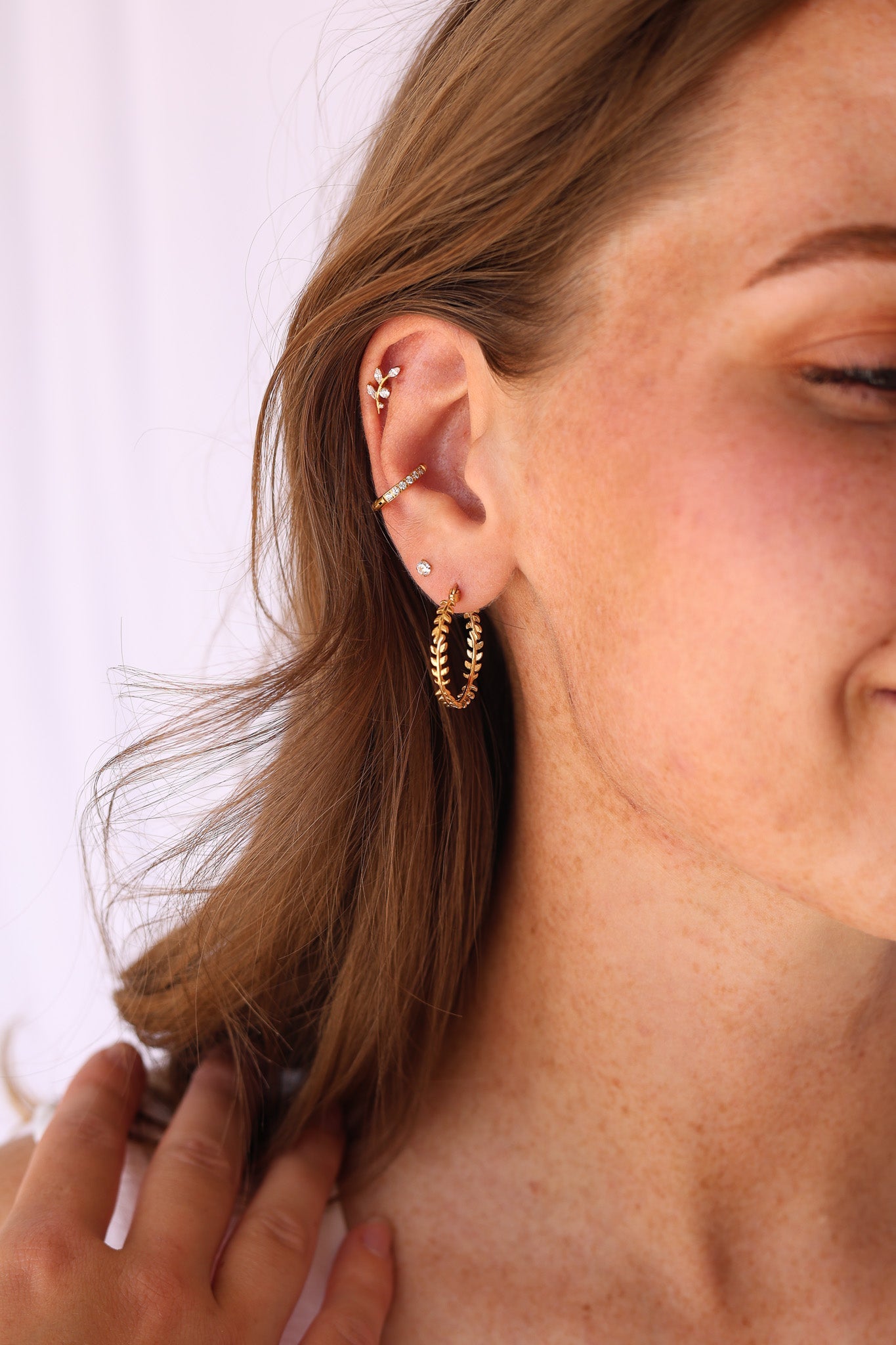 Micro Crystal Hoop