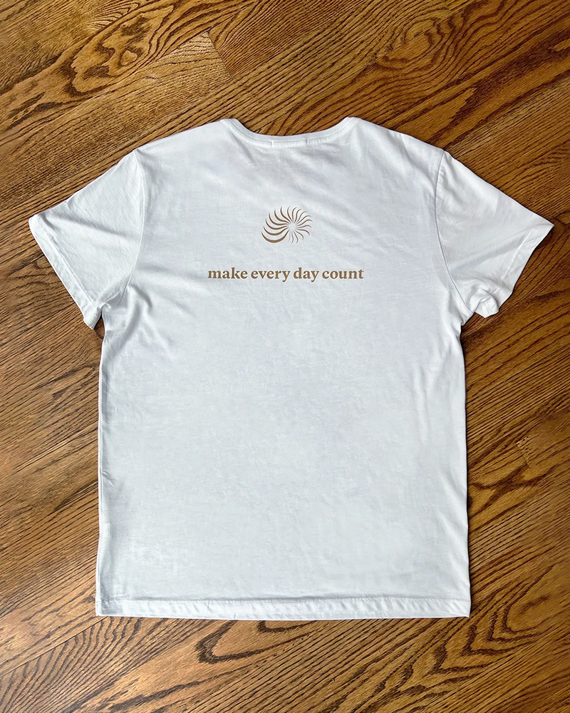 Unisex Make Every Day Count Tee by Line In The Sand Swim