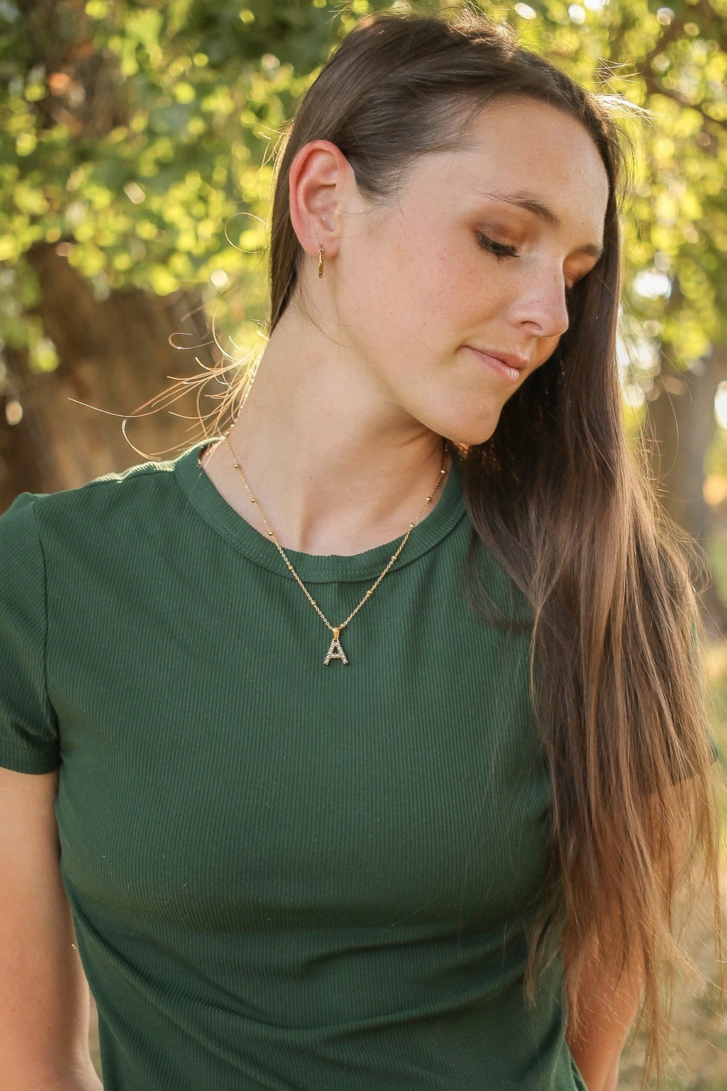 Pearl Initial Necklace by Rose & Clay