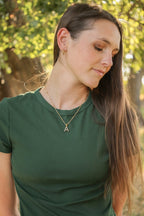 Pearl Initial Necklace by Rose & Clay