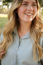 Pearl Initial Necklace by Rose & Clay