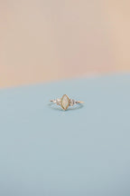 Serena Opal Ring in Silver by Rose & Clay