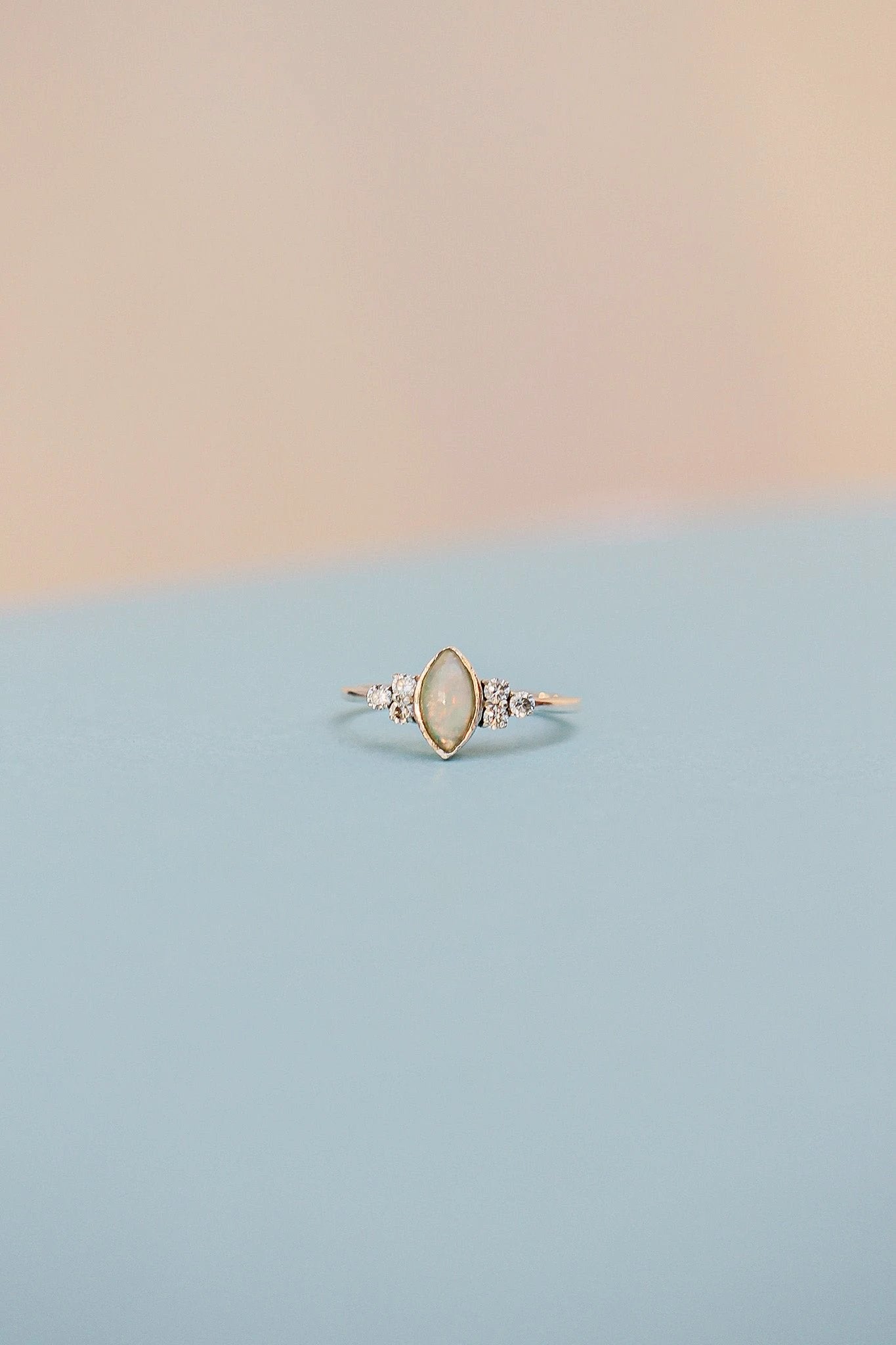 Serena Opal Ring in Silver by Rose & Clay