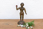 Bronze Yakshini Devotional Attendant Figure