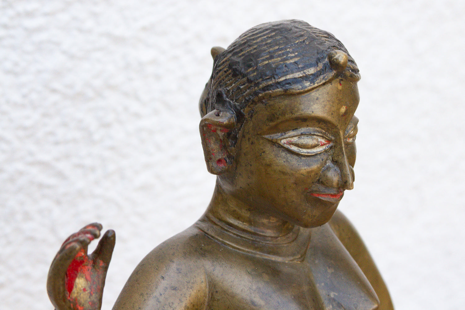Bronze Yakshini Devotional Attendant Figure