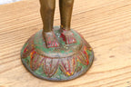 Bronze Yakshini Devotional Attendant Figure