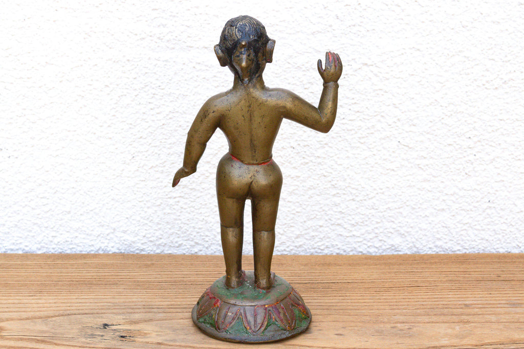 Bronze Yakshini Devotional Attendant Figure