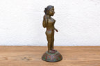 Bronze Yakshini Devotional Attendant Figure