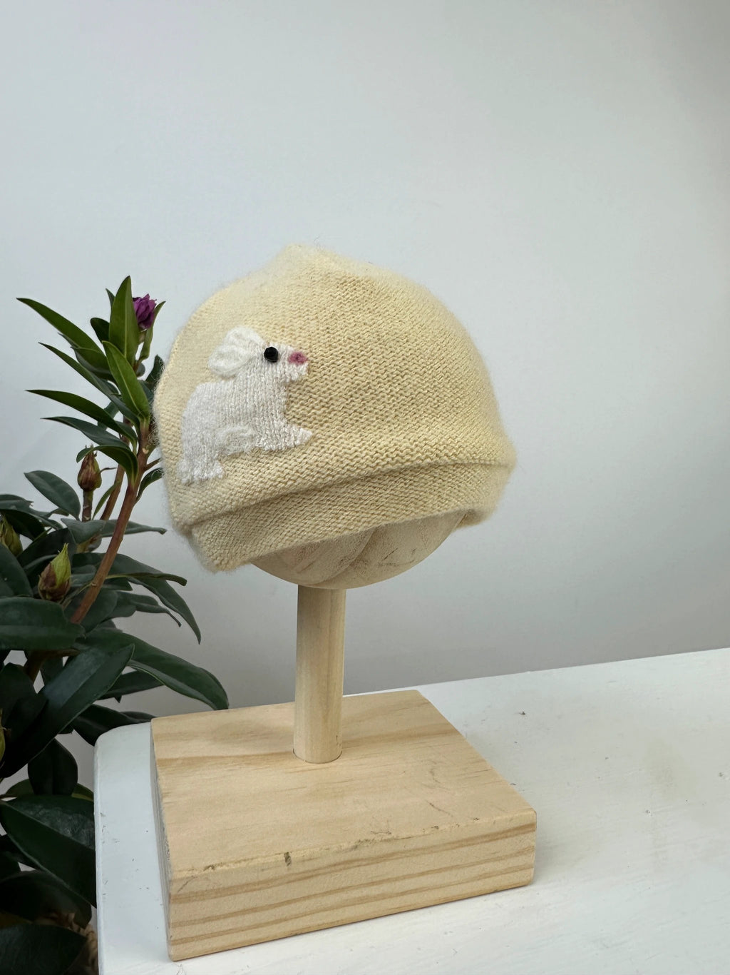 Bunny Cashmere Hat - Newborn by Ash & Rose