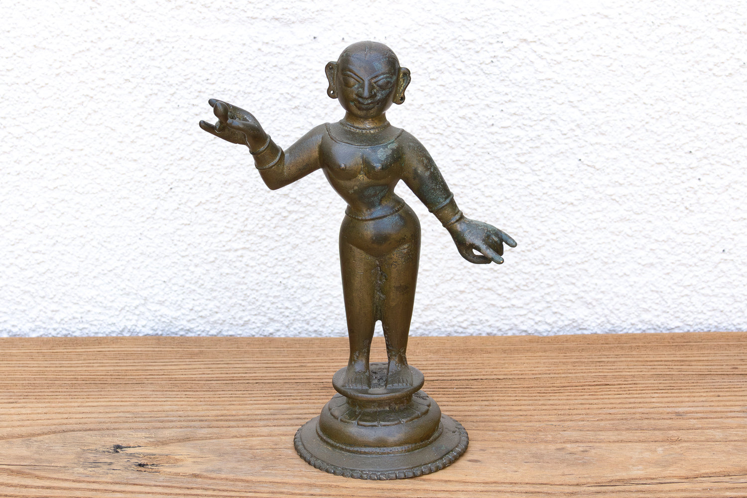 Exceptional Antique Bronze Indian Goddess Figure