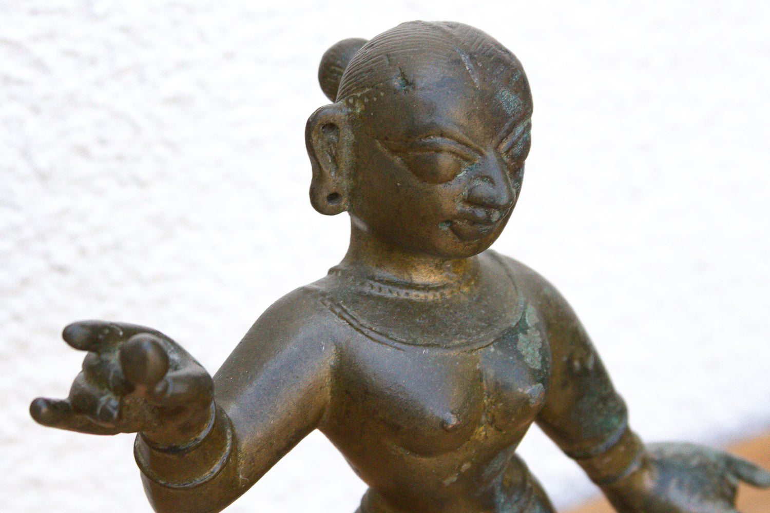 Exceptional Antique Bronze Indian Goddess Figure