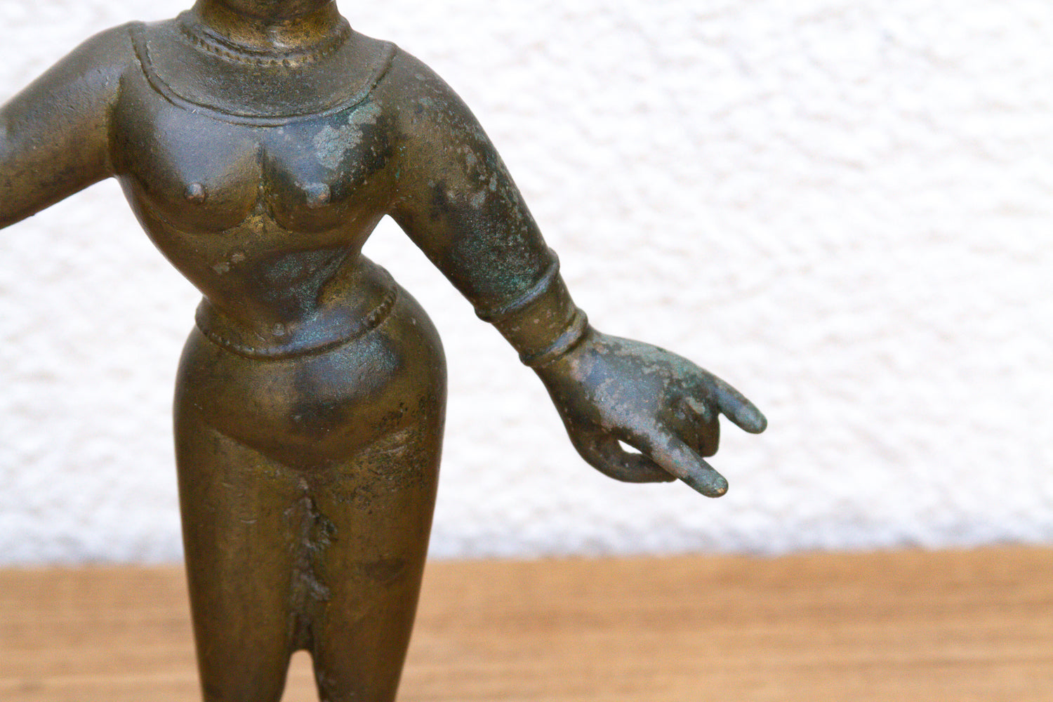 Exceptional Antique Bronze Indian Goddess Figure