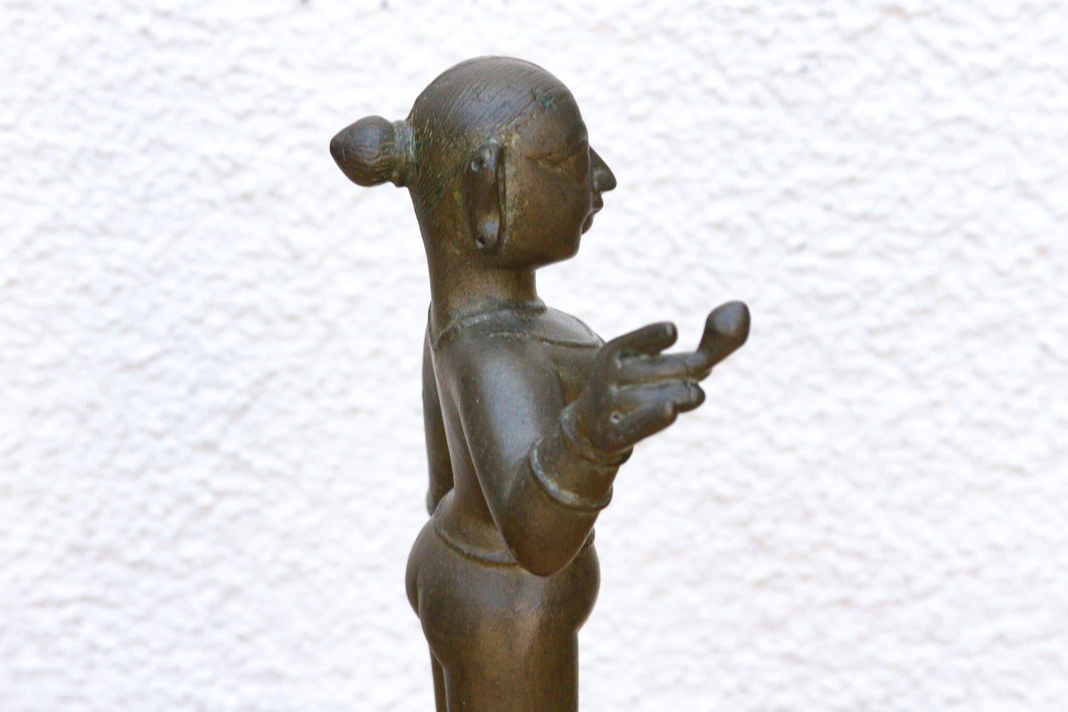 Exceptional Antique Bronze Indian Goddess Figure