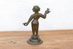 Exceptional Antique Bronze Indian Goddess Figure