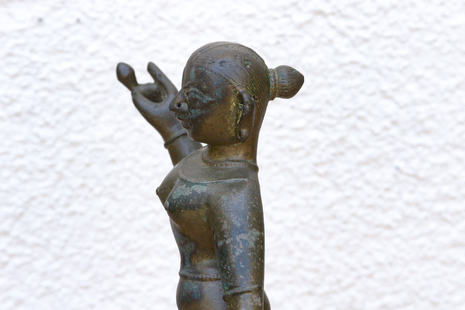 Exceptional Antique Bronze Indian Goddess Figure