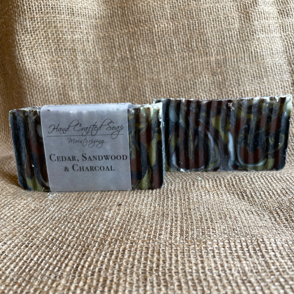 Hand Crafted Soap - Cedar, Sandalwood Charcoal