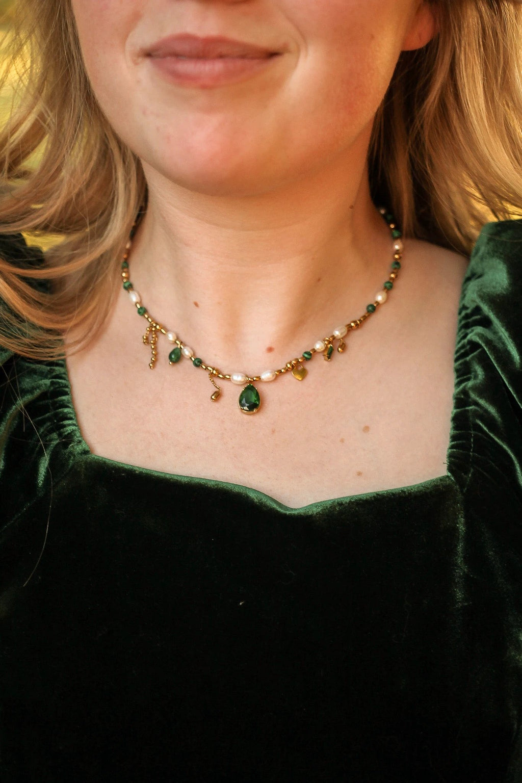 Jenna Charm Necklace by Rose & Clay