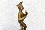 Captivating Indian Bronze Krishna on a Custom Stand