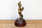 Captivating Indian Bronze Krishna on a Custom Stand