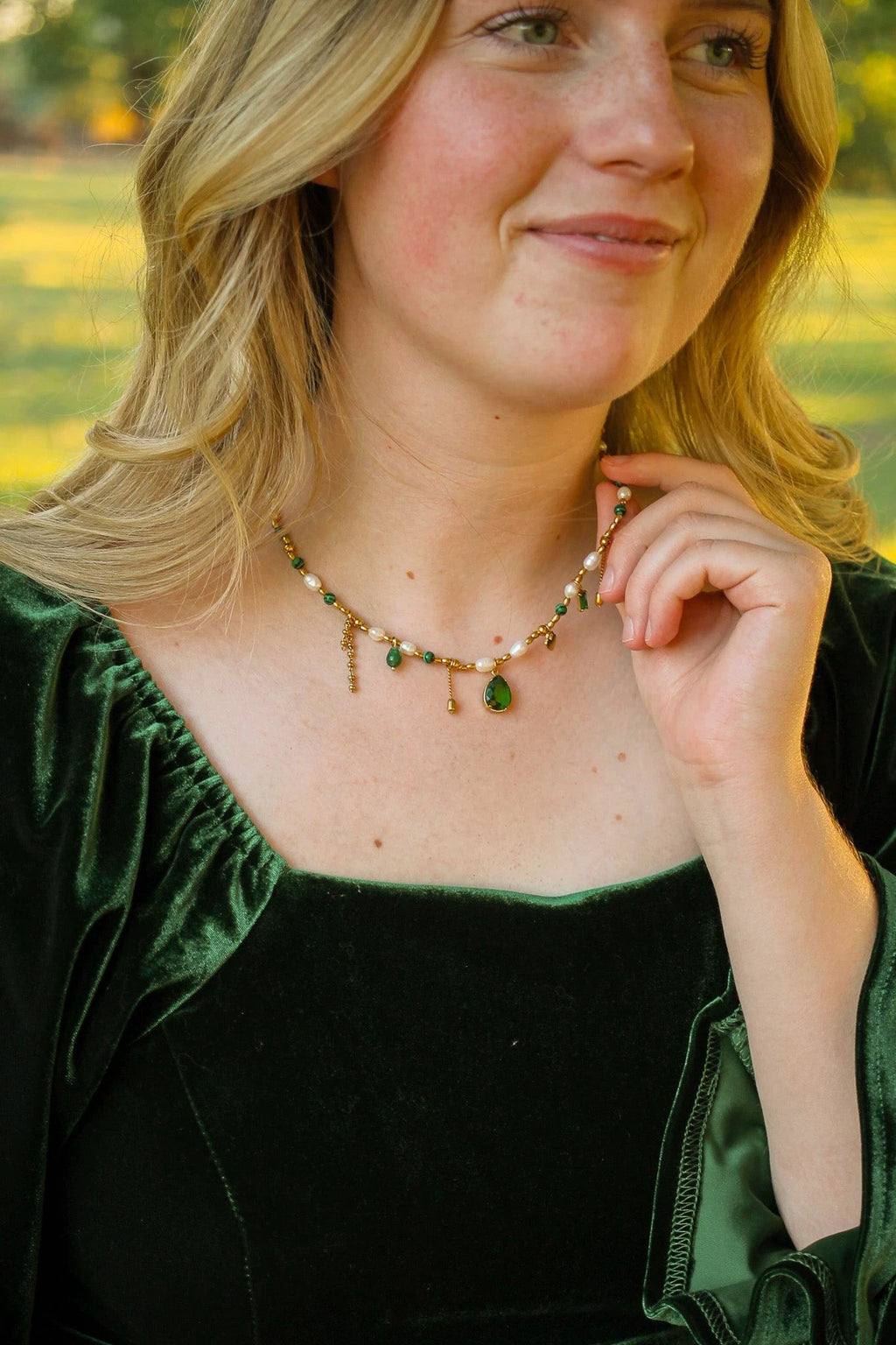 Jenna Charm Necklace by Rose & Clay