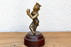 Captivating Indian Bronze Krishna on a Custom Stand