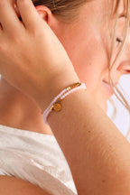 Clara Stretch Bracelet Set in Ballet Pink by Rose & Clay
