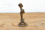 19th Century Ritual Bronze Miniature Apsara