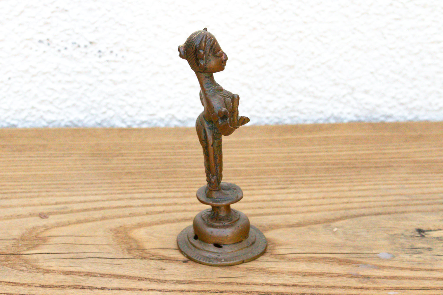 19th Century Ritual Bronze Miniature Apsara