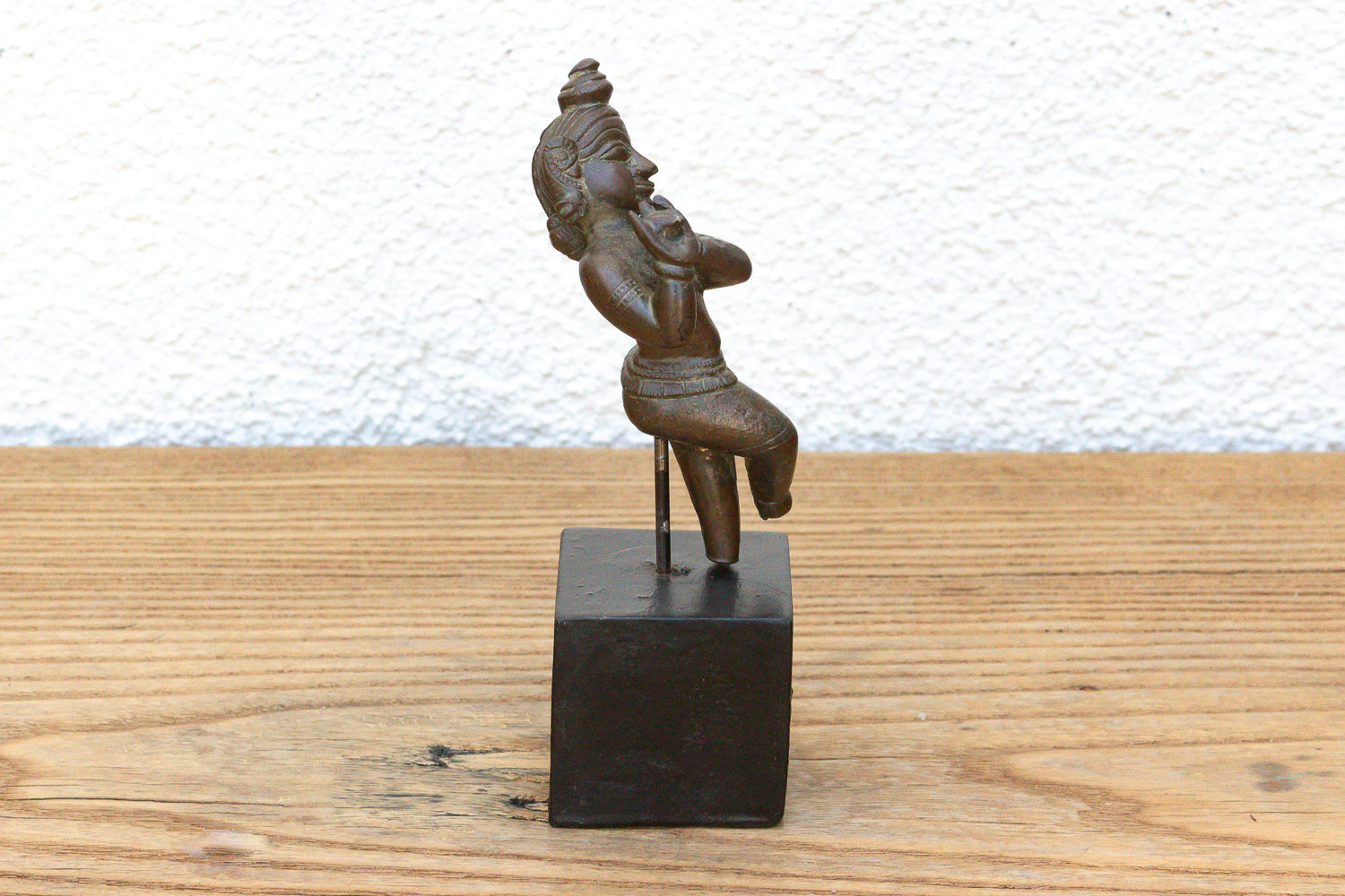 Ancient Indian Miniature Bronze Krishna Figure