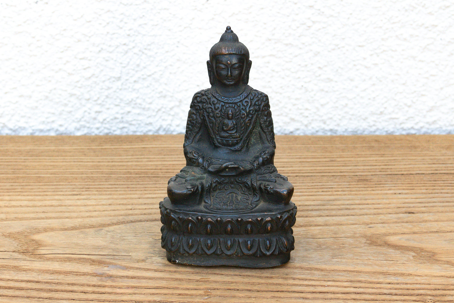 Antique East Asian Patinated Miniature Buddha