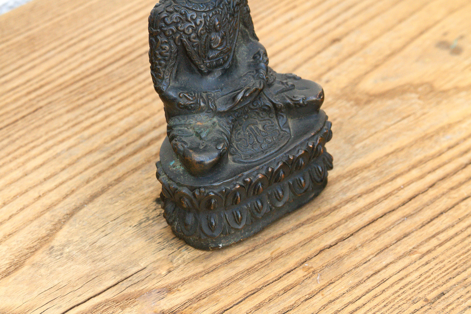 Antique East Asian Patinated Miniature Buddha