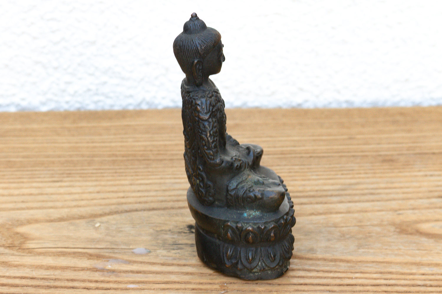Antique East Asian Patinated Miniature Buddha