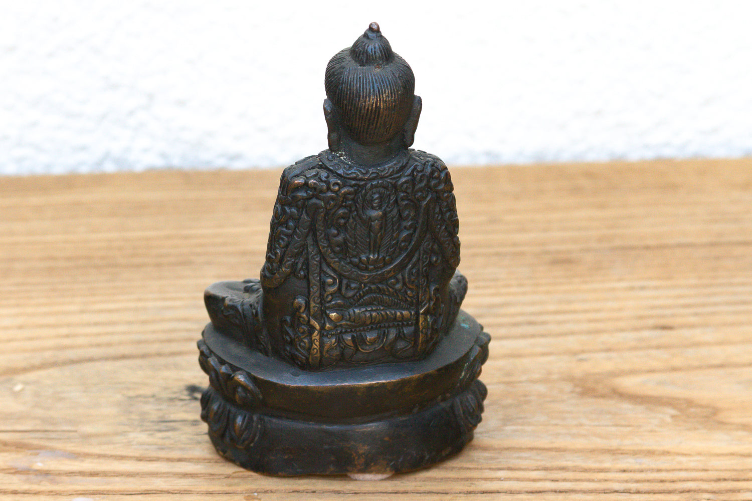 Antique East Asian Patinated Miniature Buddha