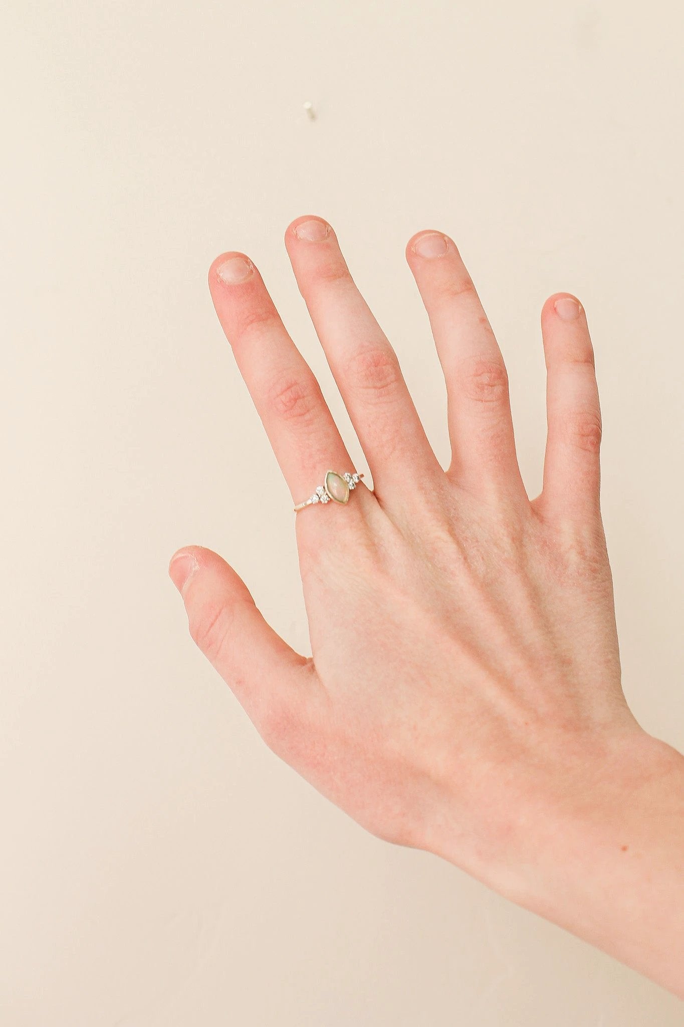 Serena Opal Ring in Silver by Rose & Clay
