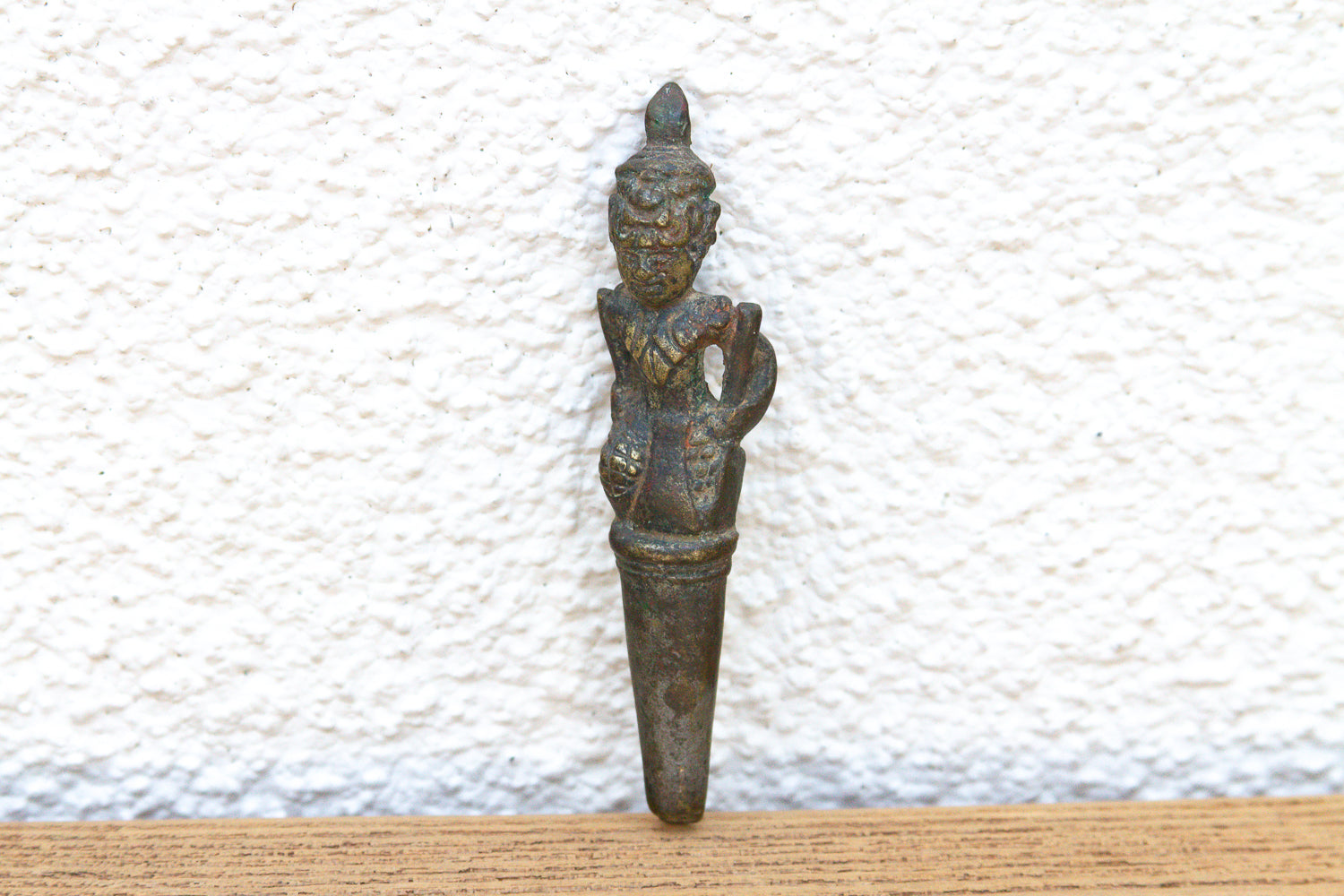 Apothecary Southeast Asian Bronze Figural Finial