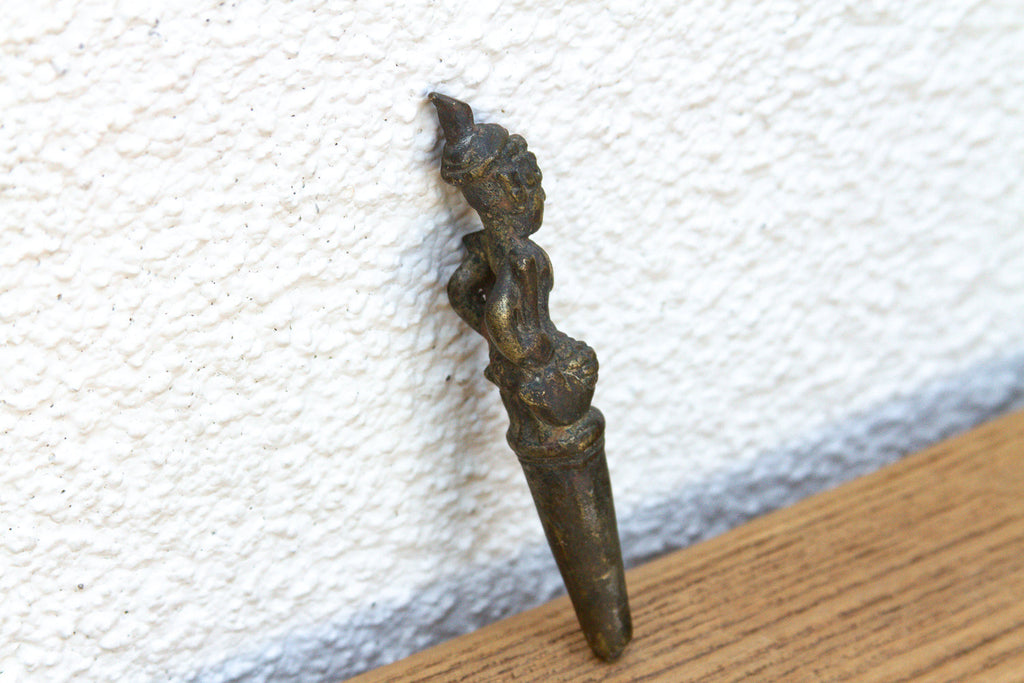 Apothecary Southeast Asian Bronze Figural Finial