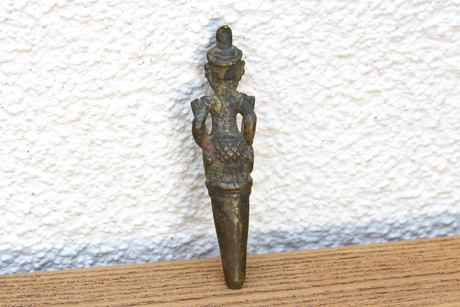 Apothecary Southeast Asian Bronze Figural Finial