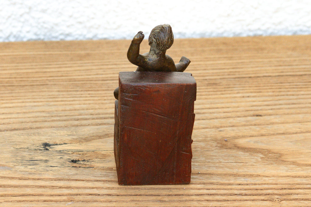 Antique Miniature Lost-Wax Bronze Balakrishna