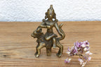 Antique Bronze Deity Figure on Nandi Bull
