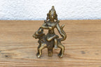 Antique Bronze Deity Figure on Nandi Bull