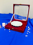 6 Inch Marble Urli with Adorned Velvet Box