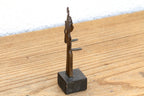 Crowned Tribal Miniature Bronze Female Figure