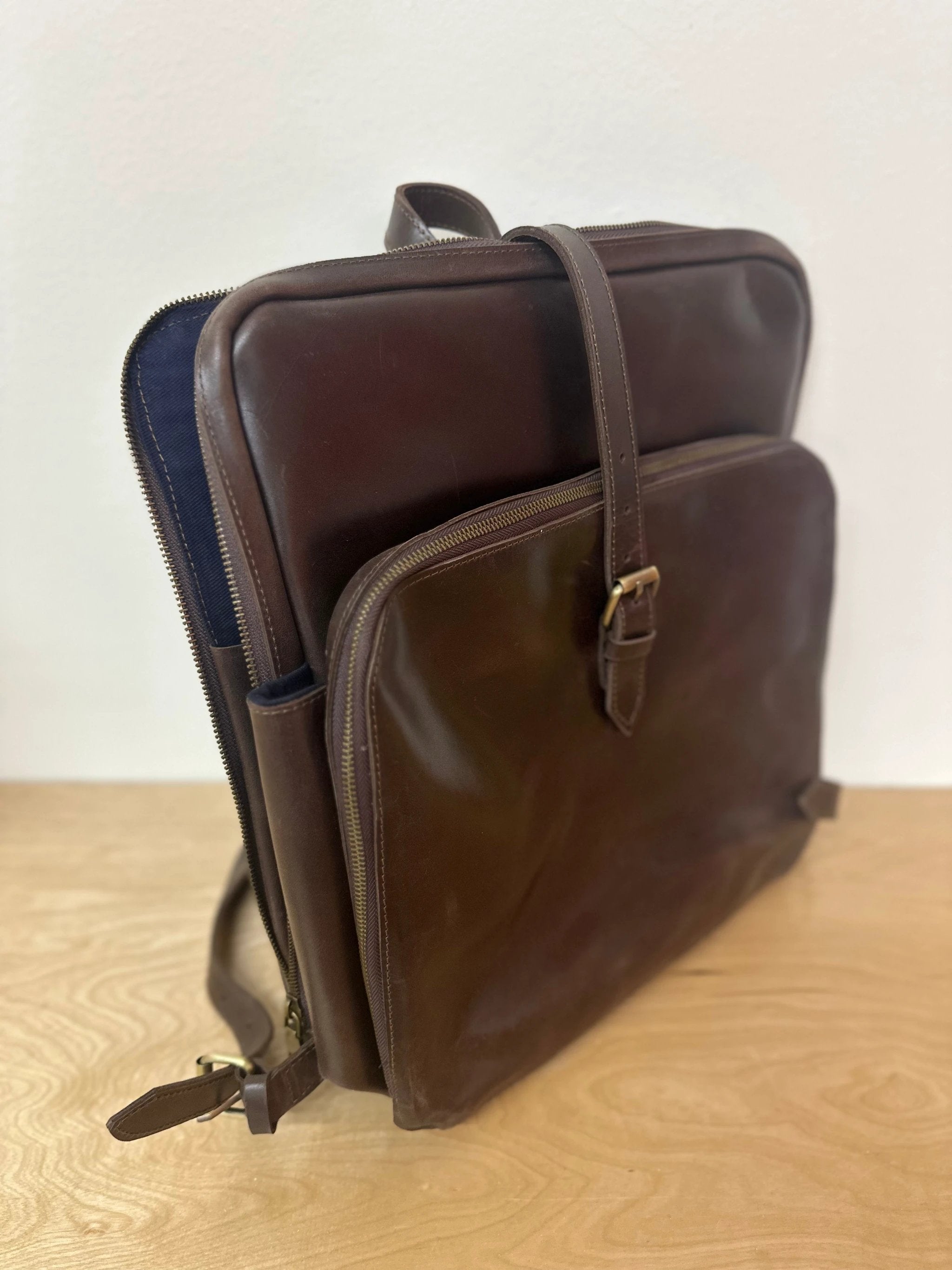 Voyager Leather Backpack by Fair Anita